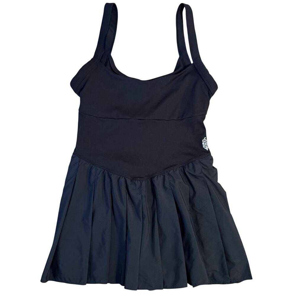FP Movement Dress Swing of Things Skortie Tennis Free People Black Women Medium
